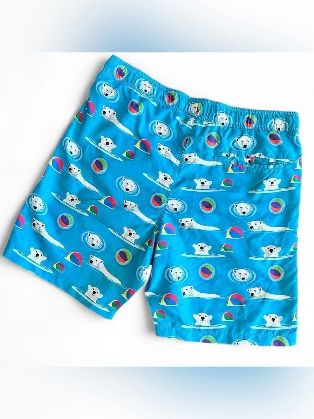 NWOT Men’s Surf Society Swimwear Blue Beachball & Polar Beach Swim Board Shorts
